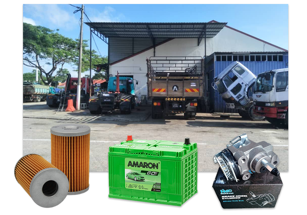 Liang Eng San Enterprise workshop, trucks and lorry spare parts